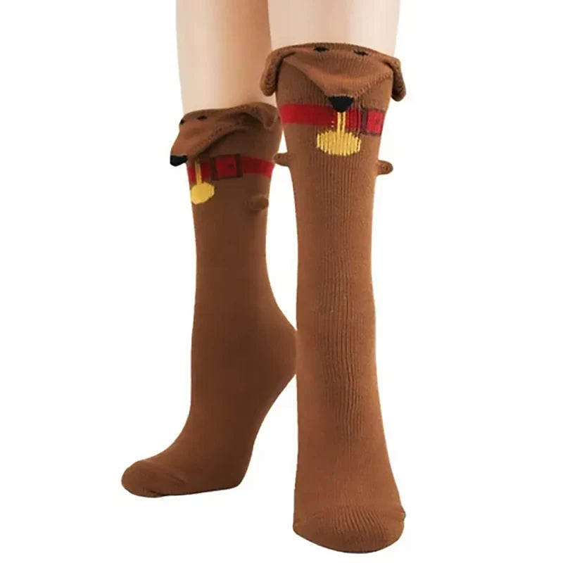 Women's Sock Dachshund 3-d 3d112