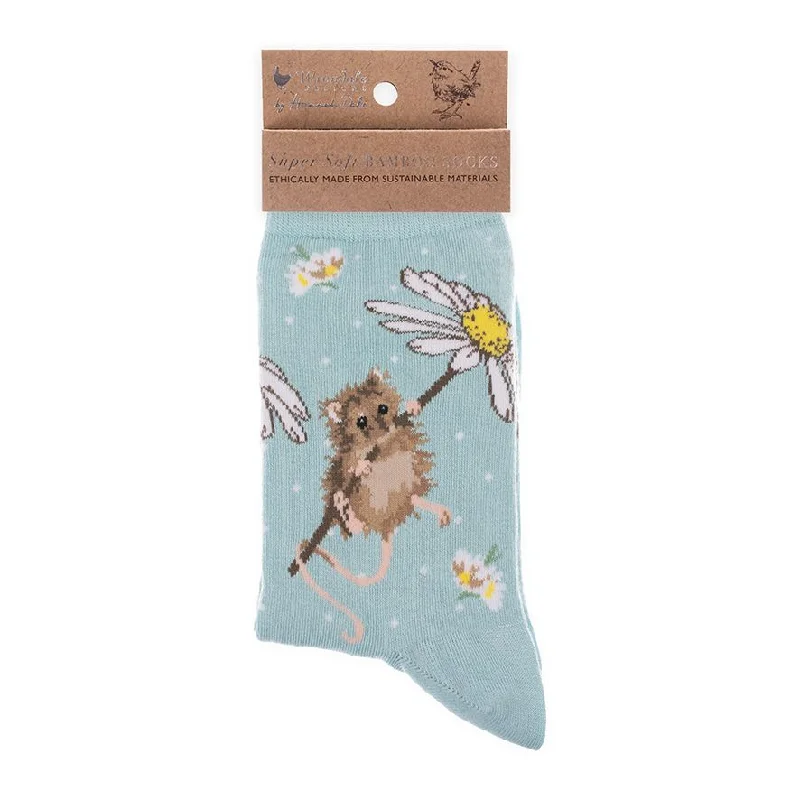 Women's Bamboo Socks - SOCK011 - Daisy Mouse