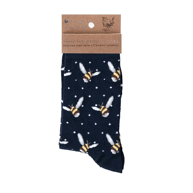 Women's Bamboo Socks - SOCK016 - Busy Bee